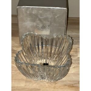 Mikasa Lydia Tulip Shape Flower Bowl Dish Clear Crystal Glass 6" San Larenz
